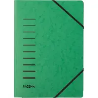 Pagna elastomap, A4, 3 flappen, 25 stuks, groen
