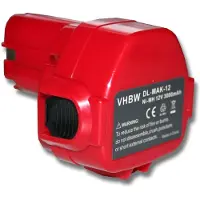 VHBW -vervangingsaccu voor Makita 193981-6, 638347-8, 193969-6, 638347-8-2, 193983-2, PA12, 632268-6 voor gereedschap (3000 mAh, NiMH, 12 V)