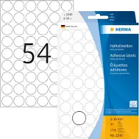 Herma Etiket 2240 rond 16mm wit 1728stuks - 3 stuks