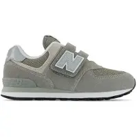 New Balance Kids Leren sneakers 574 Core Hook & Loop groen (33.5 W), Leer, Plat, Klittenband, Casual, kinderkleding PV574V1
