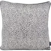 NOVÉE Sierkussen silver leopard | 45 x 45 cm | jacquard/polyester