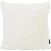 NOVÉE Furry leaves crème | 45 x 45 cm | kussenhoes | polyester