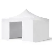 TOOLPORT 4x4 m Easy up partytent met zijwanden, PROFESSIONAL alu 40mm, wit