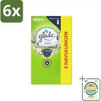 Glade - Touch & Fresh Navulling - Lelietje-van-dalen - 2 × 10 ml - Voordeelverpakking - 6 stuks - Muguet geur - Bloemige geur