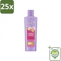 Andrélon 25 x – Shampoo – Levendig Lang – 250 ml - Grootverpakking - Lang Haar Verzorging - Haar Versterken - Biotine Shampoo - Haarbreuk Voorkomen - Gespleten Punten