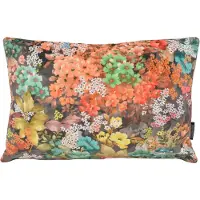 Gek op kussens! Sierkussen velvet flowers 3 long | 30 x 50 cm | velvet/polyester
