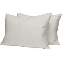 Linens Luxe soft-satijn verpakking van 2 kussenslopen 70 x 90 cm, asgrijs, 400 dradenaantal katoenen kussenslopen, 100% lange stapel katoenen kussensloop (asgrijs, 70 x 90 cm)