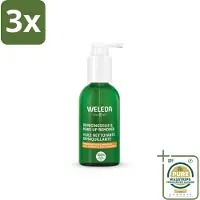 Weleda 3 x - Reinigingsolie & Make‑up Remover - 150 ml - Grootverpakking - Make-up Remover - Oogmake-up Verwijderen - Natuurlijke Reinigingsolie - Waterproof Make-up Verwijderen - Gezichtsreiniging