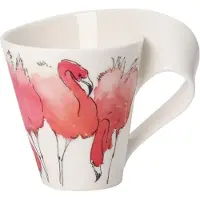 Villeroy & Boch Becher mit Henkel (Geschenkkarton) NewWave Caffè Rosa Flamingo