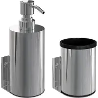 Brauer Chrome Edition zeepdispenser en beker chroom