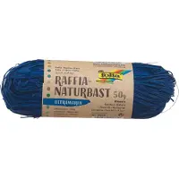 Folia Bringmann Naturbast Raffia 50g Ultramarin