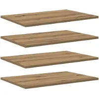 vidaXL Boekenplank Bord 3-laags 4 st 60 x 40 x 1,5 cm Bewerkt hout