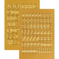 Herma Letters 12 mm A-Z folie goud 1 vel - 10 stuks