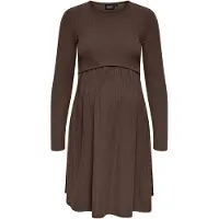 ONLY Maternity Jurk 'OLMMALAYA' chocoladebruin