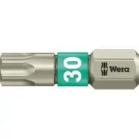 Wera 3867/1 TS TORX Bits, RVS, TX 30 x 25 mm - 10 stuk(s)