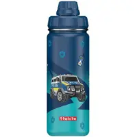 Step by step Drinkfles donkerblauw / geel / petrol / zwart