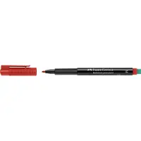 Faber-Castell Multimark Overheadmarker Medium Ronde punt Viltstift 1 mm Rood