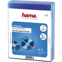 Hama Blu-Ray Disc Double Jewel Case, 3 Pcs./Pack, Blue