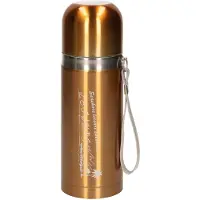 Concorde Thermosfles Leisure - RVS - isoleerfles - goud - 350 ml - Thermoflessen - met draaglus