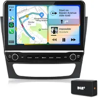 Hexinex 10.1" autoradio Geschikt voor Benz CLS E-Class W211 W219 - Draadloos CarPlay, Android Auto, Androdi 15, multimediaspeler, 2GB+64GB