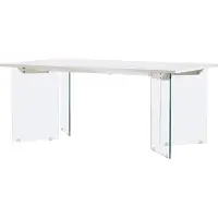 Ebuy24 Ester eetkamertafel 90x180 cm lichtgrijs.