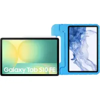 Samsung Galaxy Tab S10 FE 10,9 Pouces 256 Go Wifi Argent + Just in Case Kids Cover Bleu