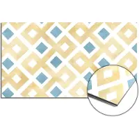 KitchenArt - Golden Diamond Grid Spatscherm - 90x60 cm - Spatscherm Achterwand Keuken - Spatwand Keuken