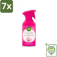 Air Wick 7 x Pure Luchtverfrisser Aziatische Kersenbloesem 250 ml - Grootverpakking - Luchtverfrisser - Geurspray - Kersenbloesem - Aziatische Kersenbloesem - Geurverfrisser