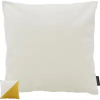 Gek op kussens! Velvet 2 tone cream / yellow | 45 x 45 cm | kussenhoes | polyester