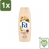 Fa 1 x - Cream & Oil Cacao - Douchecrème - Cacaoboter Met Kokosolie - 250 ml - Douchecrème - Cacaoboter - Kokosolie - Hydraterende - Verzorging