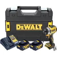 DeWalt DCF 860 M2T accu-slagmoersleutel 18 V 282 Nm 1/4" borstelloos + 2x accu 4,0 Ah + oplader + TSTAK