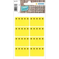 Herma Diepvries etiketten 26x40 mm geel Ijskristal 48 st. - 10 stuks