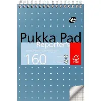 Pukka Pad Metallic Notitieblok Geruit Dubbeldraads Bovengebonden Karton Harde rug Metallic blauw Geperforeerd 160 Pagina's 3 Stuks à 80 Vellen