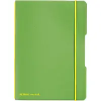 Herlitz My.book Schrift A5 Geruit PP Lichtgroen Niet geperforeerd 80 Pagina's