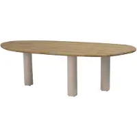 4SO Estate dining tuintafel mango 240x105xH75 cm teak latte