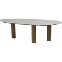 4SO Estate dining tuintafel mango 240x105xH75 cm keramiek amber