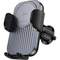 Borofone Telefoonhouder Auto met Draadloze Snellader - Snel Laden 15W - Handsfree Navigatie - Air Ventilatie Montage - Universeel Compatibiliteit