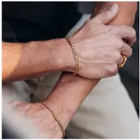 Ixxxi Men Armband Flat Chain Goud | 19 cm