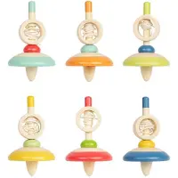 Bigjigs houten trekkoord tol