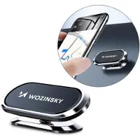 Wozinsky Zelfklevende Magnetische 360 Autodashboardbevestiging Zilver (WMH-06), Smartphonehouder, Zilver
