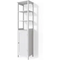 Vicco Bianco Badkamerkast – 40 x 160 cm Wit