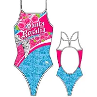 Turbo Santa Rosalia Swimsuit Blauw,Roze 12-24 Months Meisje