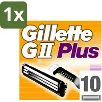 Gillette 1 x - GII Plus - Wegwerpscheermesjes - Comfortabele scheerbeurt - 10 Scheermesjes - Scheermesjes - Scheermes - Gii Plus - Wegwerpscheermesjes - Comfortabele Scheerbeurt