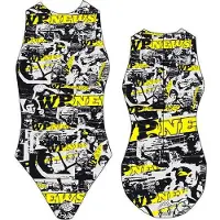 Turbo News Swimsuit Zwart 4XL Vrouw