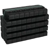 Rekord 10 kg Bruinkool briketten - haard briketten - houtkachel briketten - blijft 12 uur branden/gloeien - extra groot - pellets en haardhout alternatief