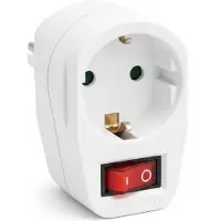 Allteq Stopcontact schakelaar met aan uit knop –