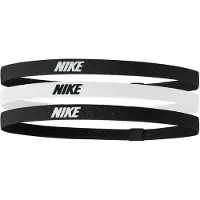 Nike 2.0 Elastische Hoofdband (Set van 3) (Zwart/Wit)