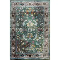 Muratap Picasso pablo vintage vloerkleed groen / multi laagpolig- 160x230