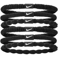 Nike 2024 Flex Haarbandjes (Set van 6) (Wit)