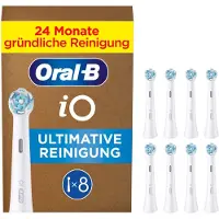 Oral-B iO Ultimate Clean Blanc avec Indicateur de Couleur (8 pièces)